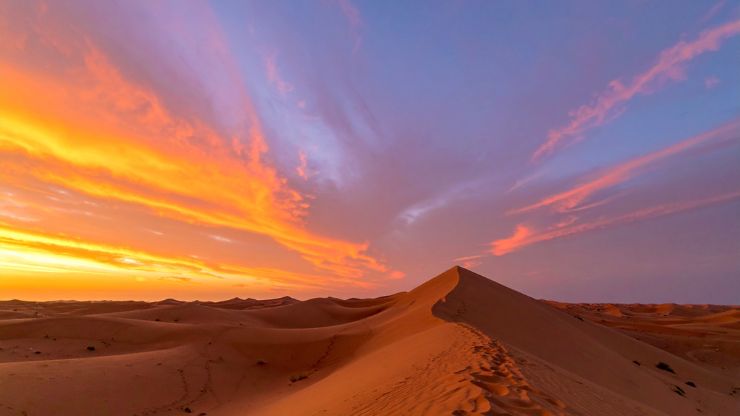 Las montañas del Alto Atlas en Marruecos